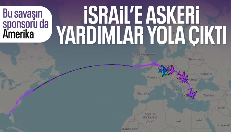 ABD tanker ve nakliye uçakları Orta Doğu'ya gidiyor