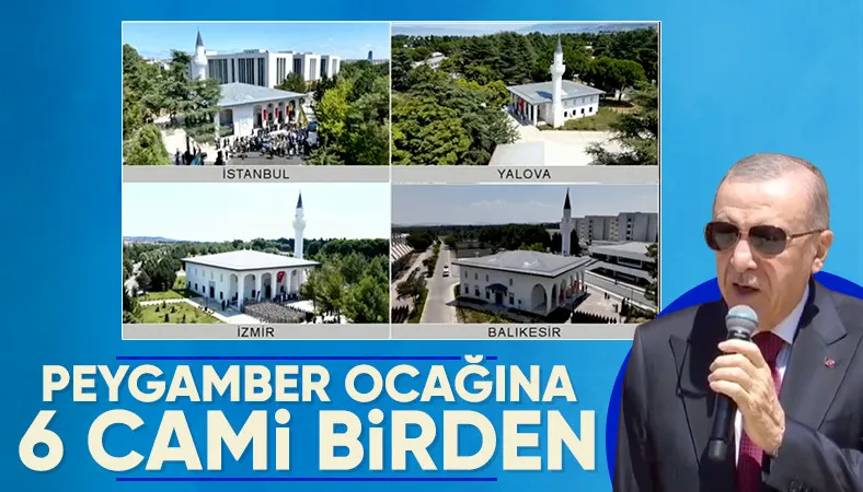 Cumhurbaşkanı Erdoğan: 9 yeni camimizi Peygamber ocağına kazandırdık