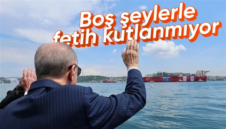 Cumhurbaşkanı Erdoğan, Osman Gazi platformunu Dolmabahçe Sarayı'ndan uğurladı