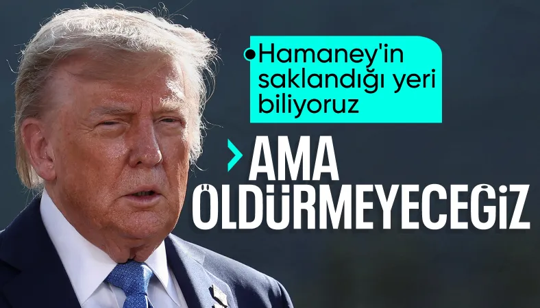 Donald Trump: Hamaney'in saklandığı yeri biliyoruz