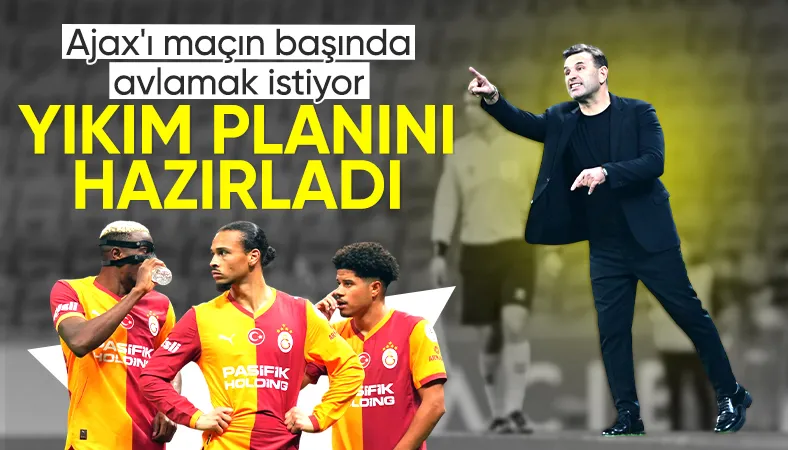 Galatasaray'da hedef 3 puan: Okan Buruk'un Ajax planı hazır...