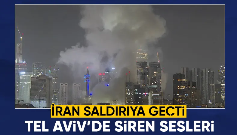 İran'dan füze saldırısı: Tel Aviv'den dumanlar yükseldi