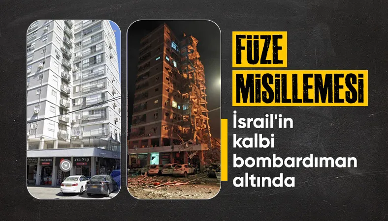 İran'ın İsrail'e attığı füzelerin etkisi görüntülendi