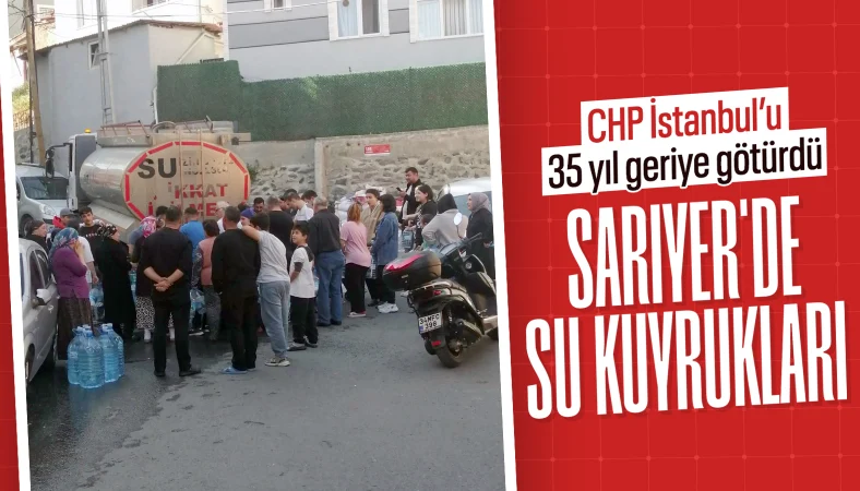 İstanbul Sarıyer'de su sorunu vatandaşı mağdur etti