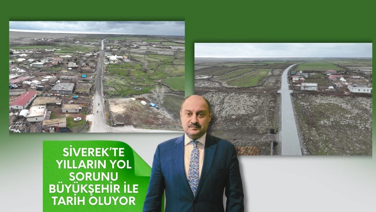 SİVEREK&rsquo;TE YILLARIN YOL SORUNU B&Uuml;Y&Uuml;KŞEHİR İLE TARİH OLDU