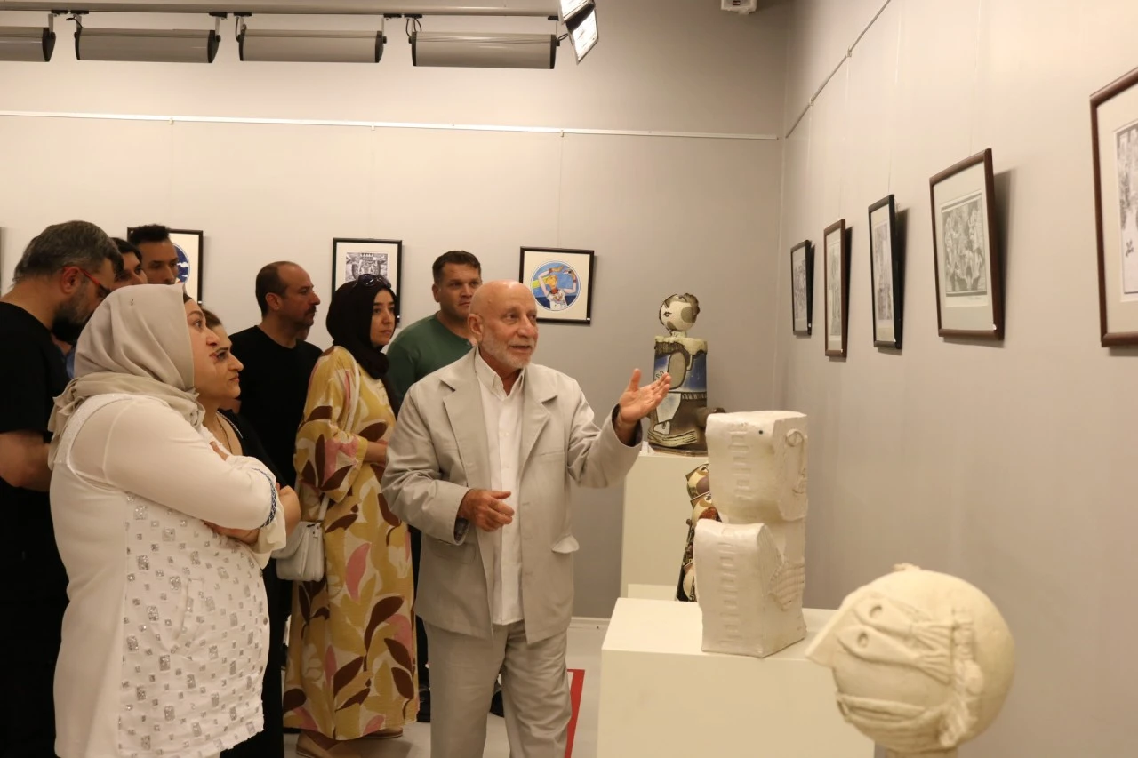 RESİM VE SERAMİK SANATÇISI MUHAMMET ALİYEV SANKO SANAT GALERİSİNDE SERGİ AÇTI