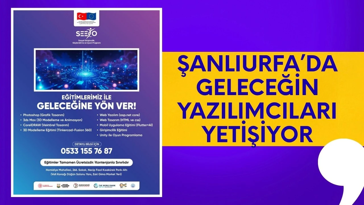 ŞANLIURFA’DA GELECEĞİN YAZILIMCILARI YETİŞİYOR