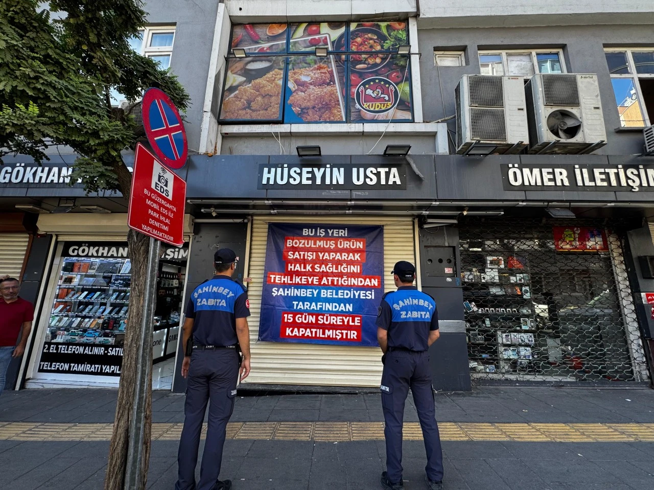 BOZUK &Uuml;R&Uuml;N SATAN D&Ouml;NER İŞLETMESİ 15 G&Uuml;N KAPATILDI   