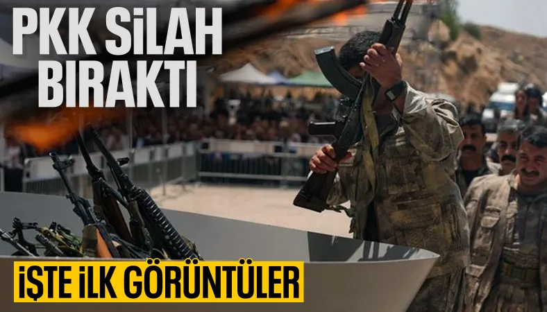 PKK, silahlarını bıraktı: Görüntüleri paylaşıldı