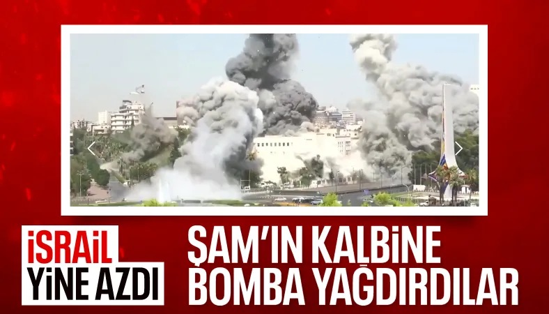 Şam, İsrail'in yoğun bombardımanı altında