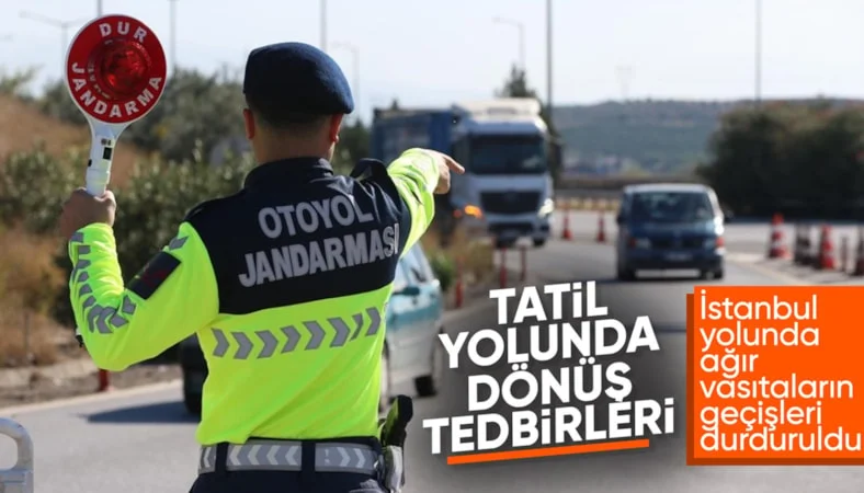 Tekirdağ-İstanbul kara yolunda ara&ccedil; yoğunluğuna &ccedil;are: Ağır vasıtalara kısıtlama