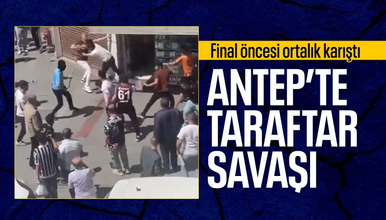 Türkiye Kupası finali öncesi iki takım taraftarları birbirine girdi