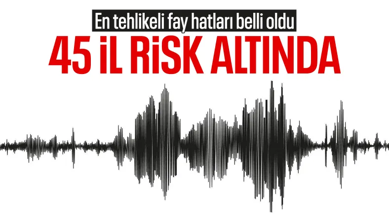 Türkiye'nin en tehlikeli fay hatları açıklandı: 45 il risk altında