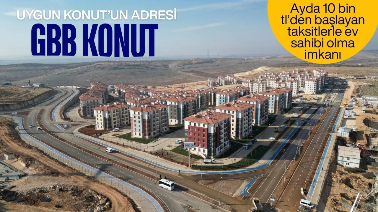 Uygun konutun adresi: GBB konut