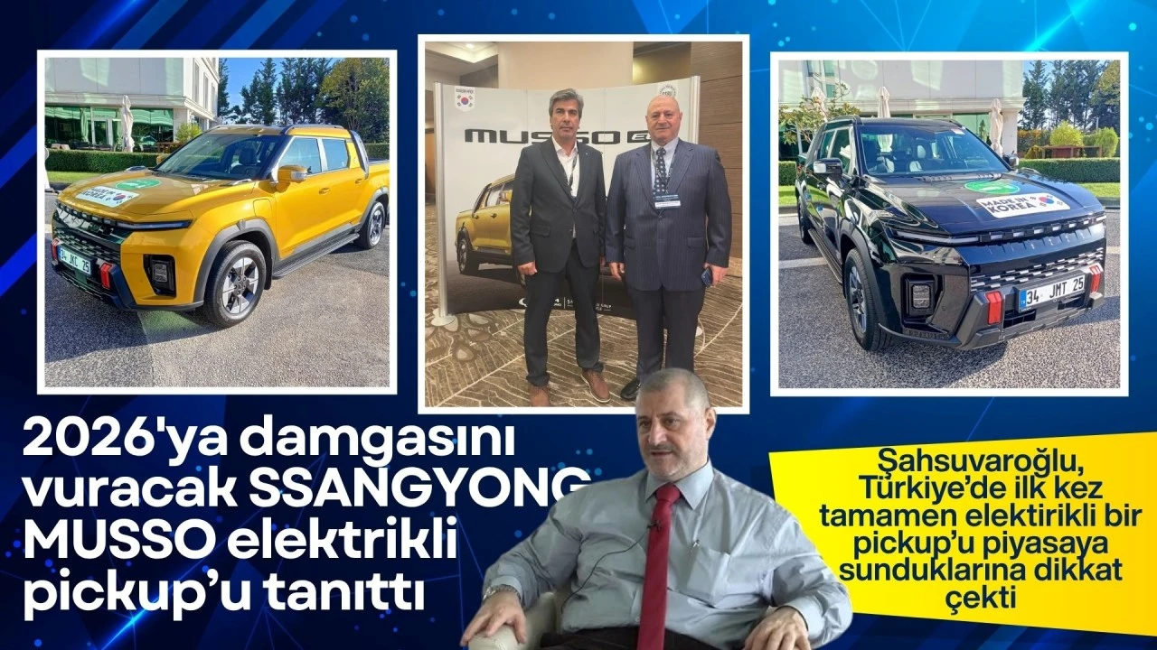 2026’ya damgasını vuracak! SsangYong MUSSO elektrikli Pickup’u tanıttı