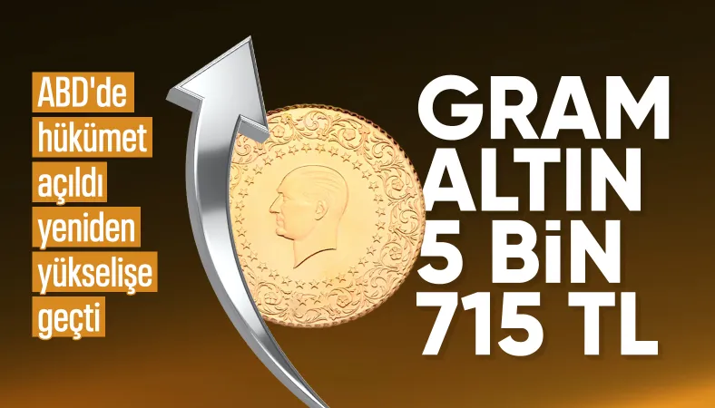 ABD'de hükümet açılınca altın da yükselişini hızlandırdı