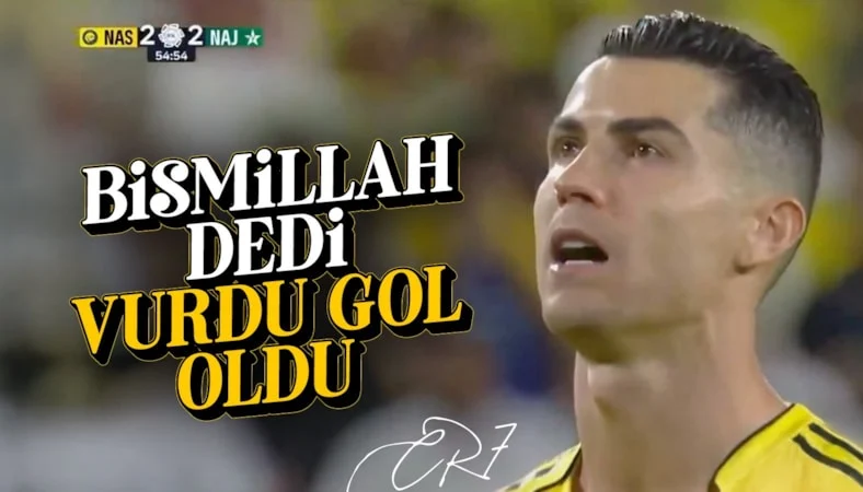 Cristiano Ronaldo'dan Besmele ile penaltı vuruşu