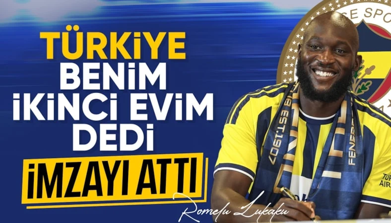 Fenerbahçe'de yeni transfer Romelu Lukaku için imza töreni düzenlendi