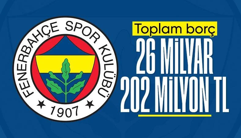 Fenerbahçe'nin borcu açıklandı