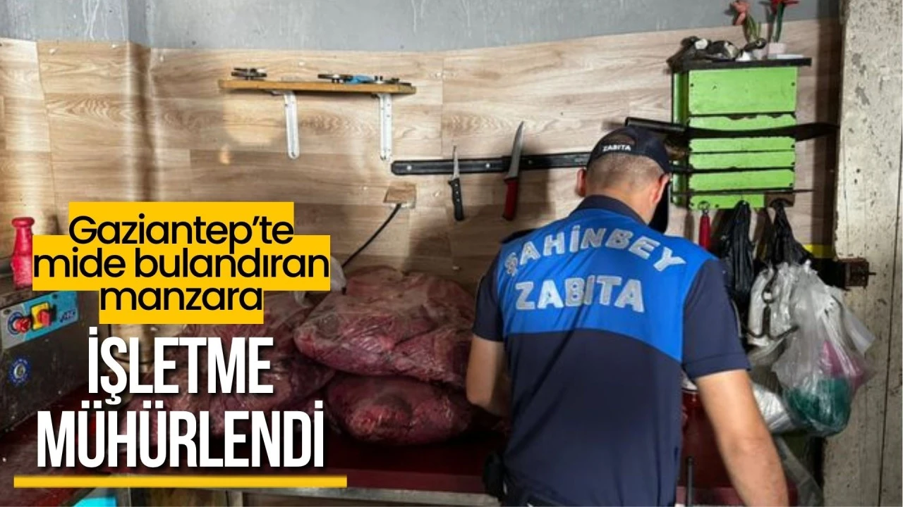 Gaziantep'te 500 kilo ciğer ve et imha edildi, işletme mühürlendi