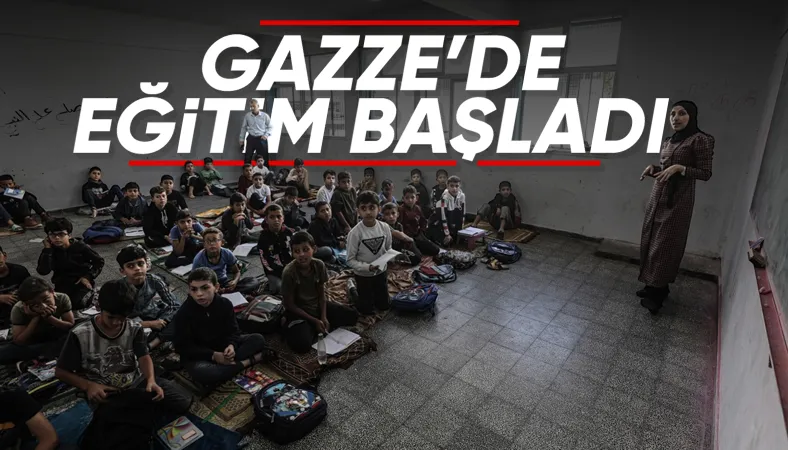 Gazze’de BM okullarında eğitim yeniden başladı