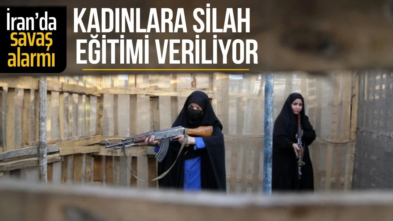 İran'da vatandaşlara silah eğitimi veriliyor