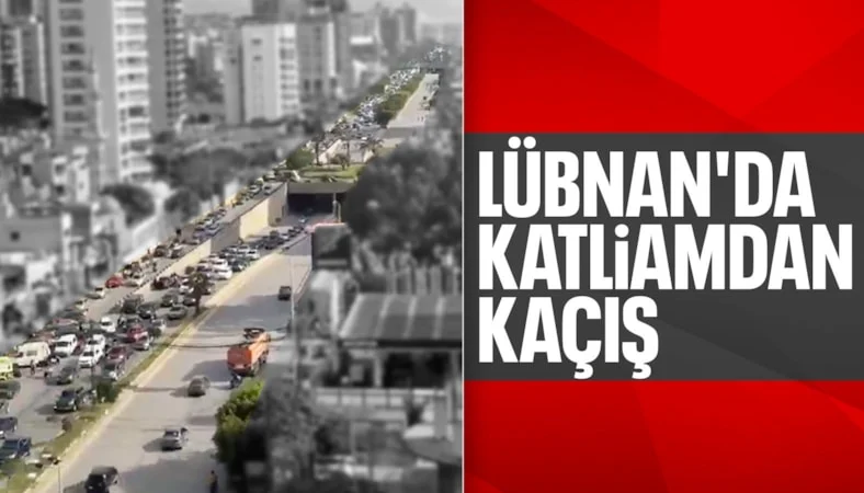 İsrail'in saldırılarının ardından L&uuml;bnan'dan ka&ccedil;ış başladı