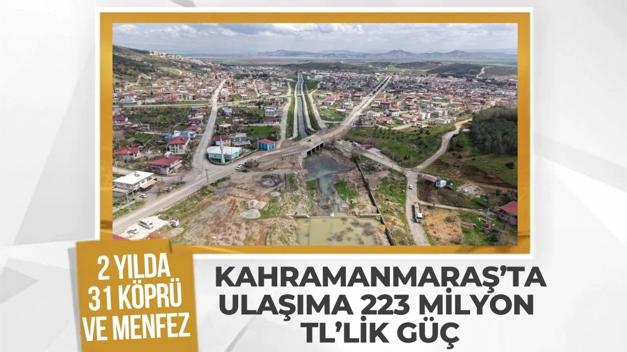 Kahramanmaraş’ta Ulaşıma 225 Milyon TL’lik Dev Yatırım