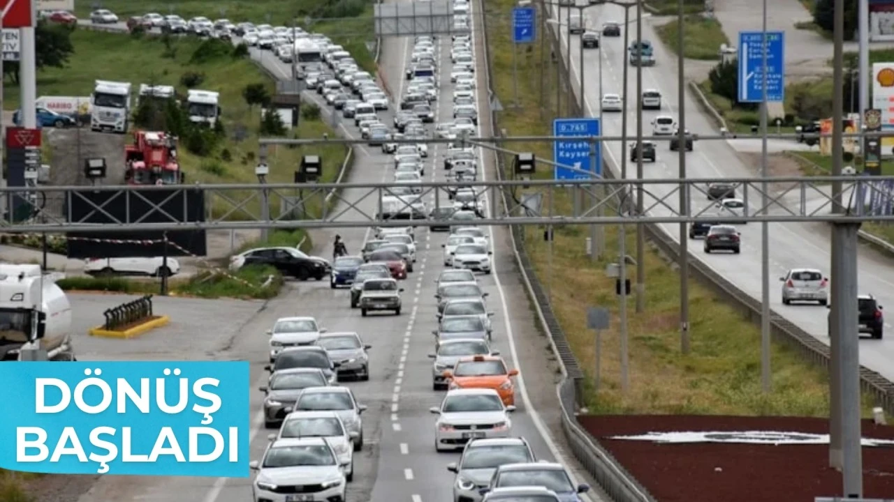 Kurban Bayramı tatili biterken d&ouml;n&uuml;şler başladı