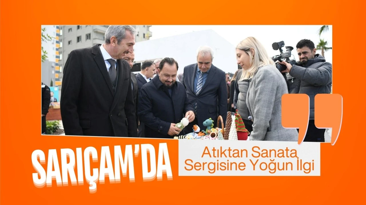 ATIKTAN SANATA SERGİSİNE YOĞUN İLGİ