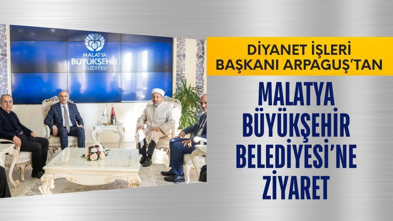 DİYANET İŞLERİ BAŞKANI ARPAGUŞ&rsquo;TAN B&Uuml;Y&Uuml;KŞEHİR BELEDİYESİ&rsquo;NE ZİYARET  