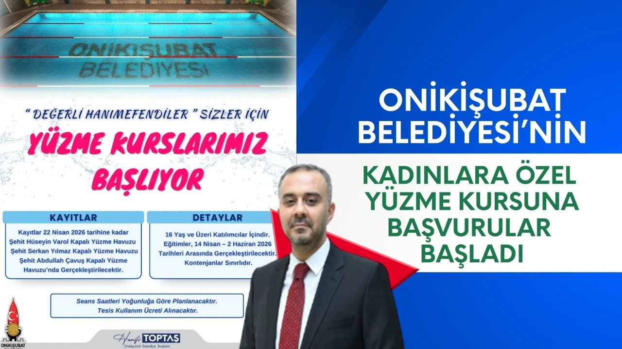 ONİKİŞUBAT BELEDİYESİ&rsquo;NİN KADINLARA &Ouml;ZEL Y&Uuml;ZME KURSU