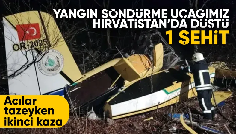 Orman Genel Müdürlüğü'nüe ait uçağın enkazına ulaşıldı: Pilotun şehit olduğu duyuruldu