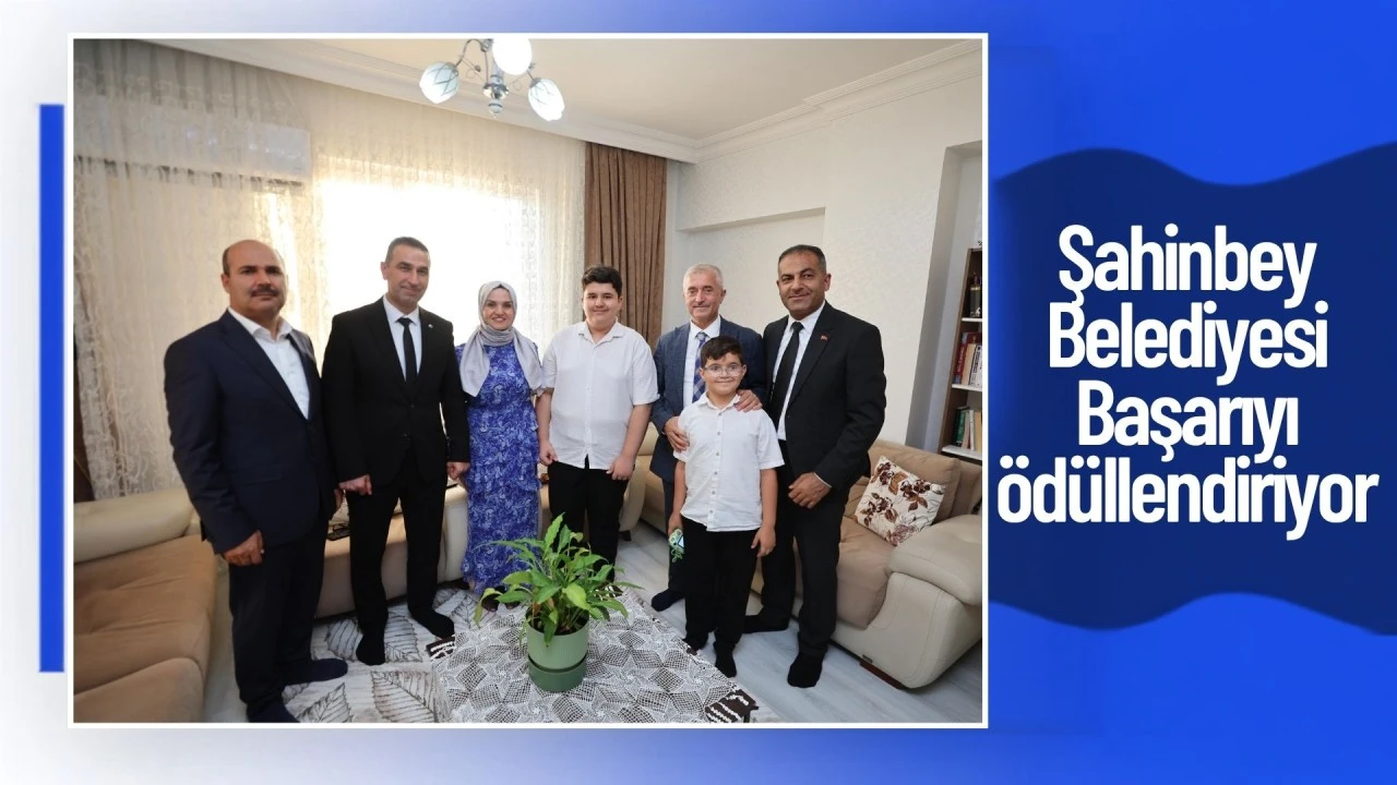 Şahinbey Belediyesi başarılı öğrencileri ödüllendiriyor