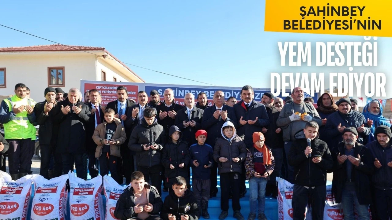 ŞAHİNBEY BELEDİYESİ&rsquo;NİN YEM DESTEĞİ DEVAM EDİYOR
