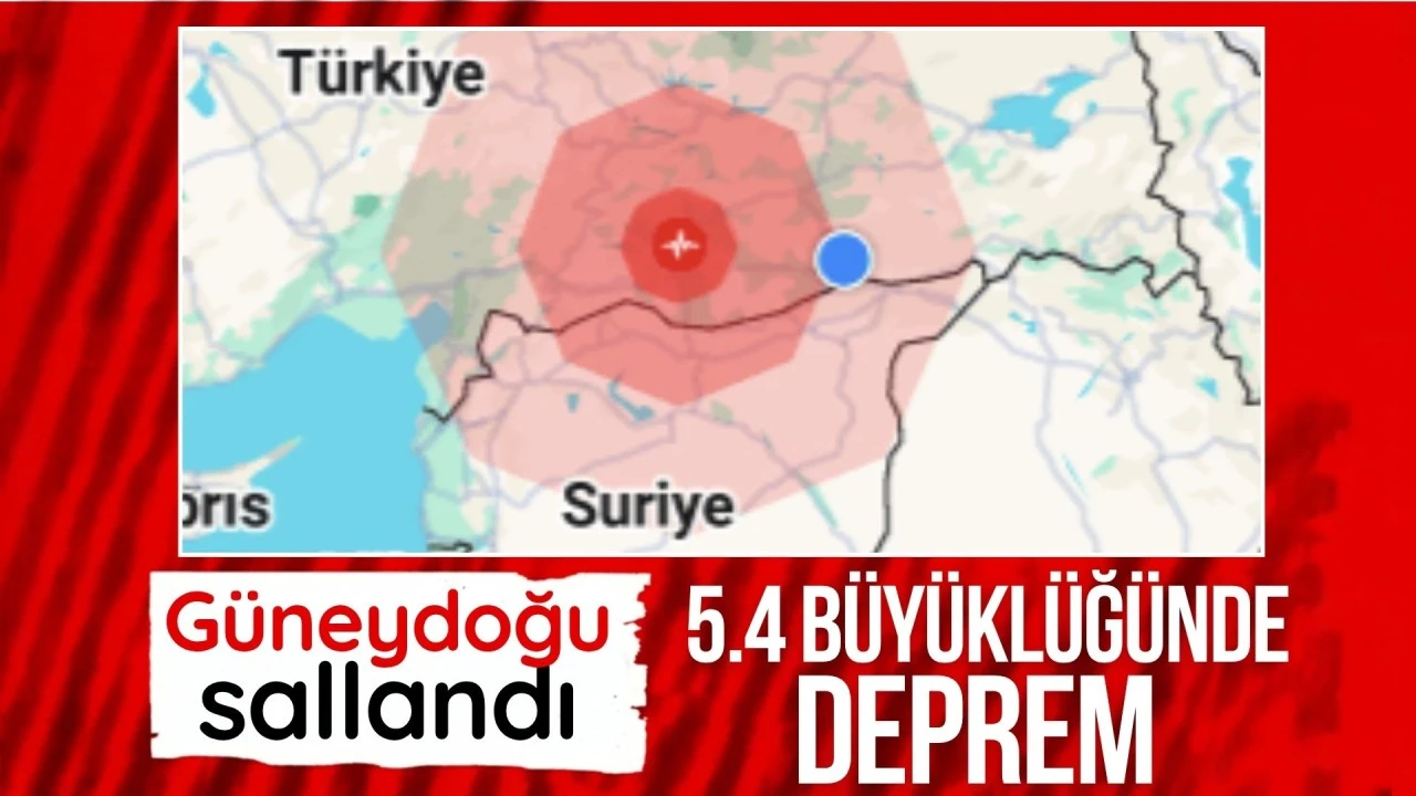 Şanlıurfa'da 5.4 b&uuml;y&uuml;kl&uuml;ğ&uuml;nde bir deprem meydana geldi: &Ccedil;evre illerde de hissedildi