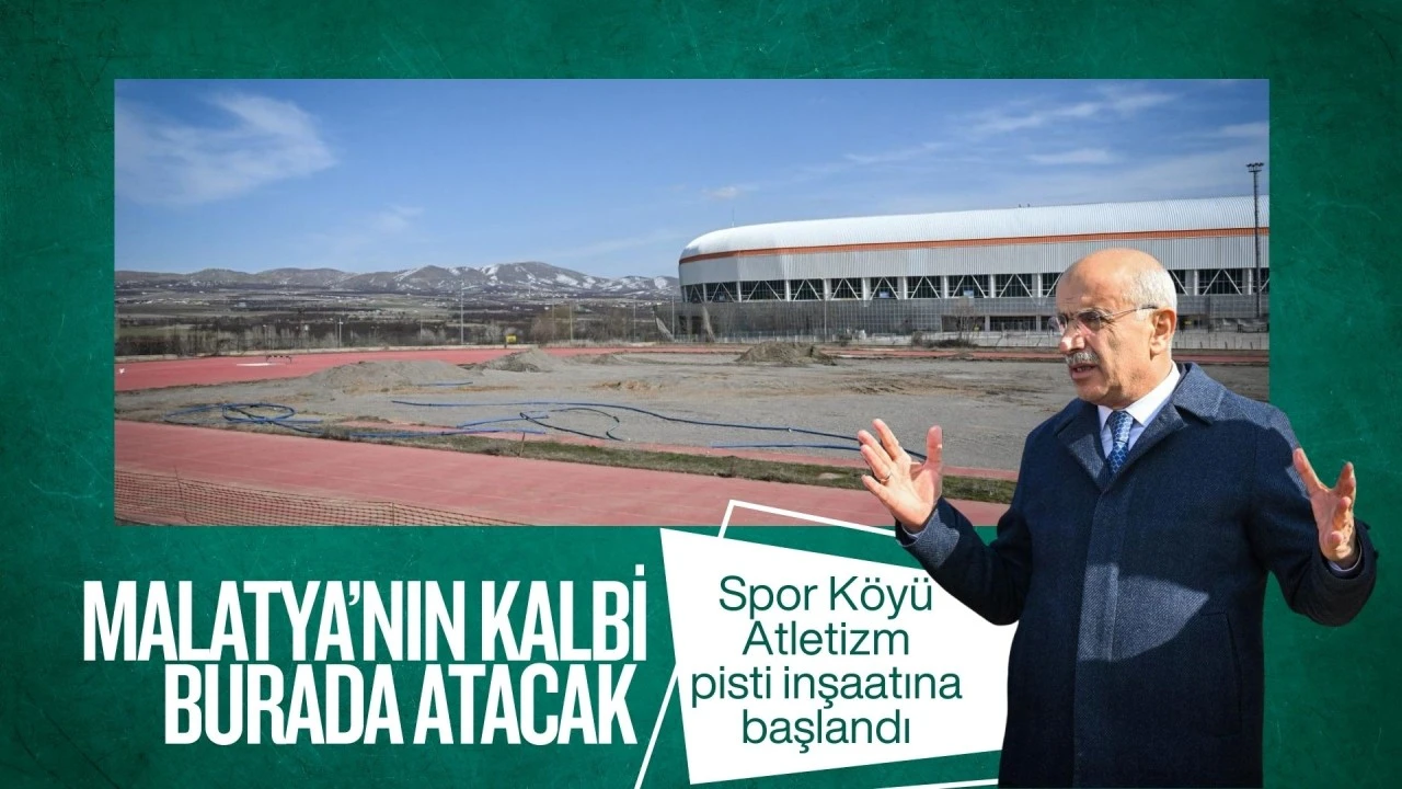 Spor Köyü Atletizm Pisti İnşaatına Başlandı