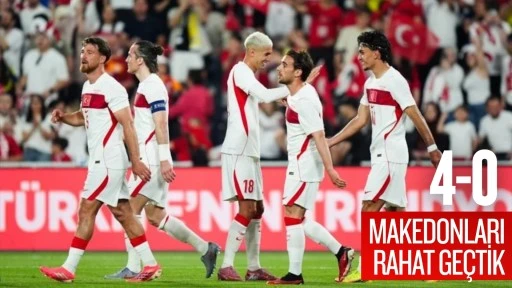 A Milli Futbol Takımı, Kuzey Makedonya'ya 4 attı!