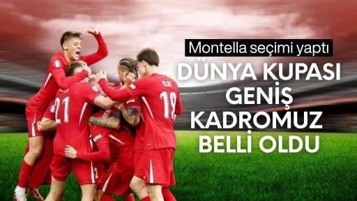 A Milli Futbol Takımı'nın D&uuml;nya Kupası geniş kadrosu belli oldu