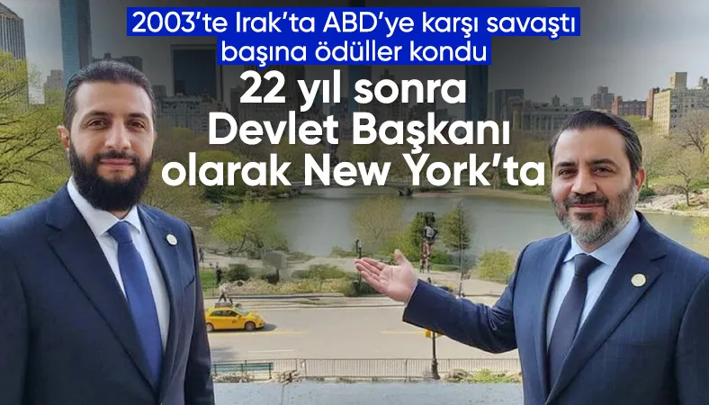 Ahmed Şara, BM Genel Kurulu'na katılmak için ABD'de