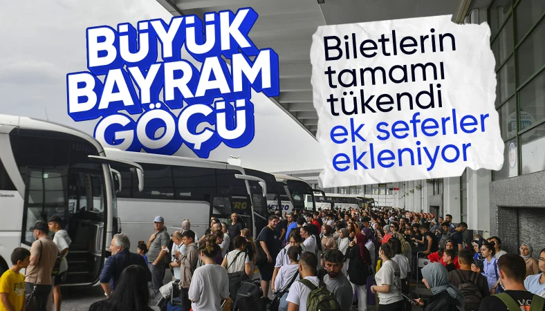 Bayram öncesi otobüs biletlerinin yüzde 100'e yakını tükendi