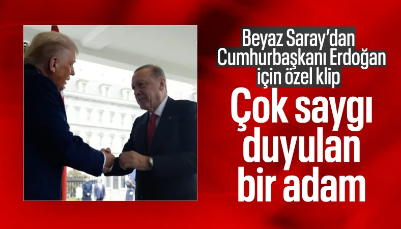 Beyaz Saray, Cumhurbaşkanı Erdoğan’ın ziyaretine özel klip yayınladı