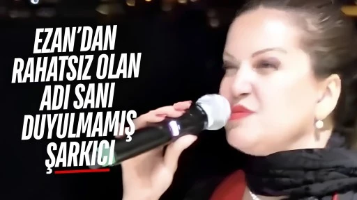 B&uuml;y&uuml;k&ccedil;ekmece'de sahne alan d&uuml;ğ&uuml;n şarkıcısı, ezana tahamm&uuml;l edemedi