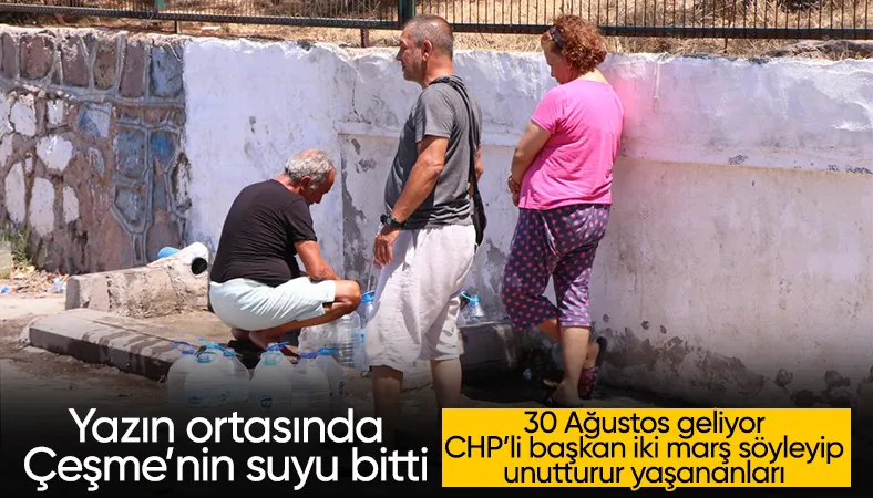 Çeşme'de 7 saatlik su kesintileri bu gece başlıyor