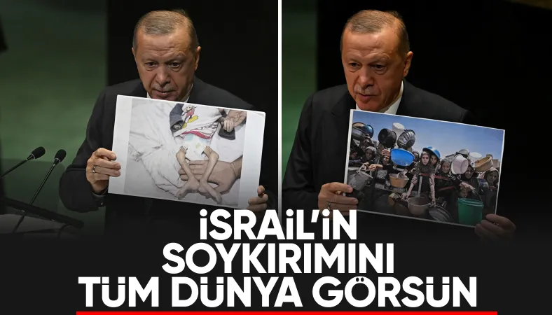 Cumhurbaşkanı Erdoğan BM'de Gazze'deki acı karelere dikkat çekti