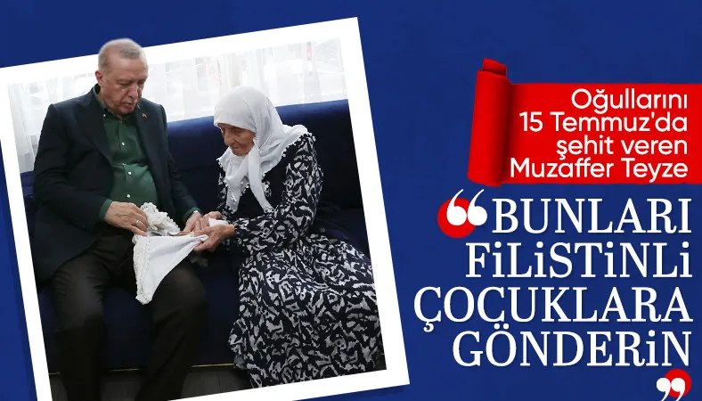 Cumhurbaşkanı Erdoğan'dan 15 Temmuz şehidinin ailesine ziyaret