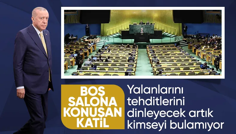 Cumhurbaşkanı Erdoğan: Netanyahu denen katil BM'de boş koltuklara konuştu