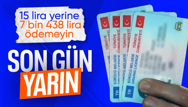 Eski tip ehliyetlerin yenilmesi için son gün yarın