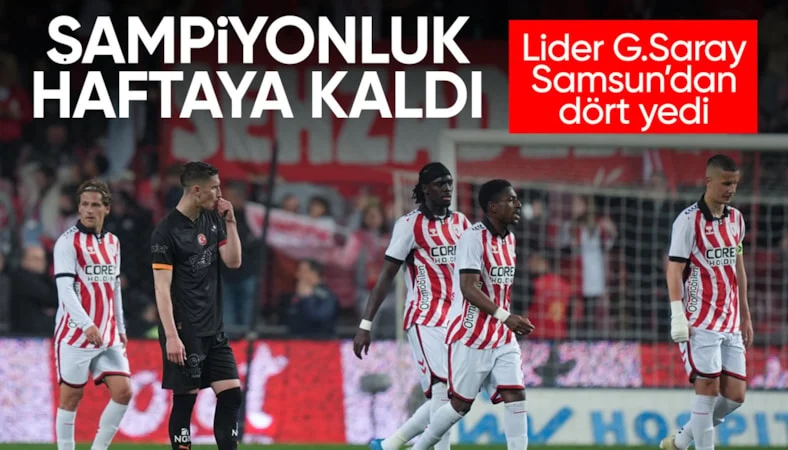 Galatasaray, Samsunspor'dan 4 yedi!