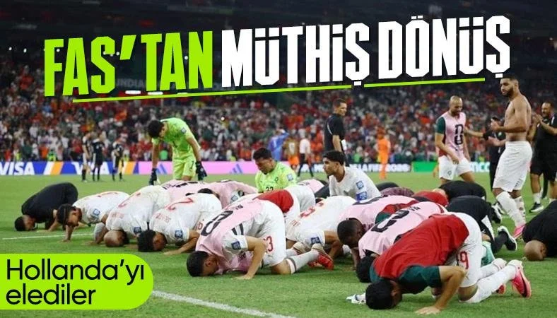 Hollanda'yı penaltılarda ge&ccedil;en Fas tur atladı
